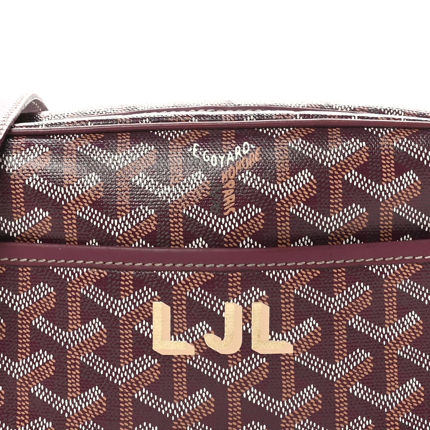 Goyardine Sac Cap Vert Burgundy