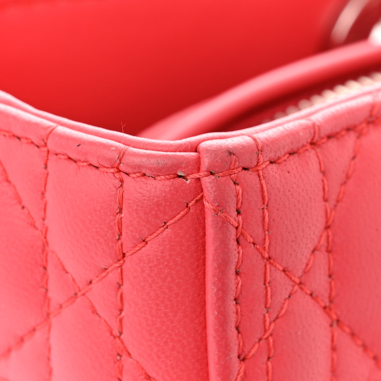 Christian Dior Lambskin Cannage Large Lady Dior Pink 12 of 12