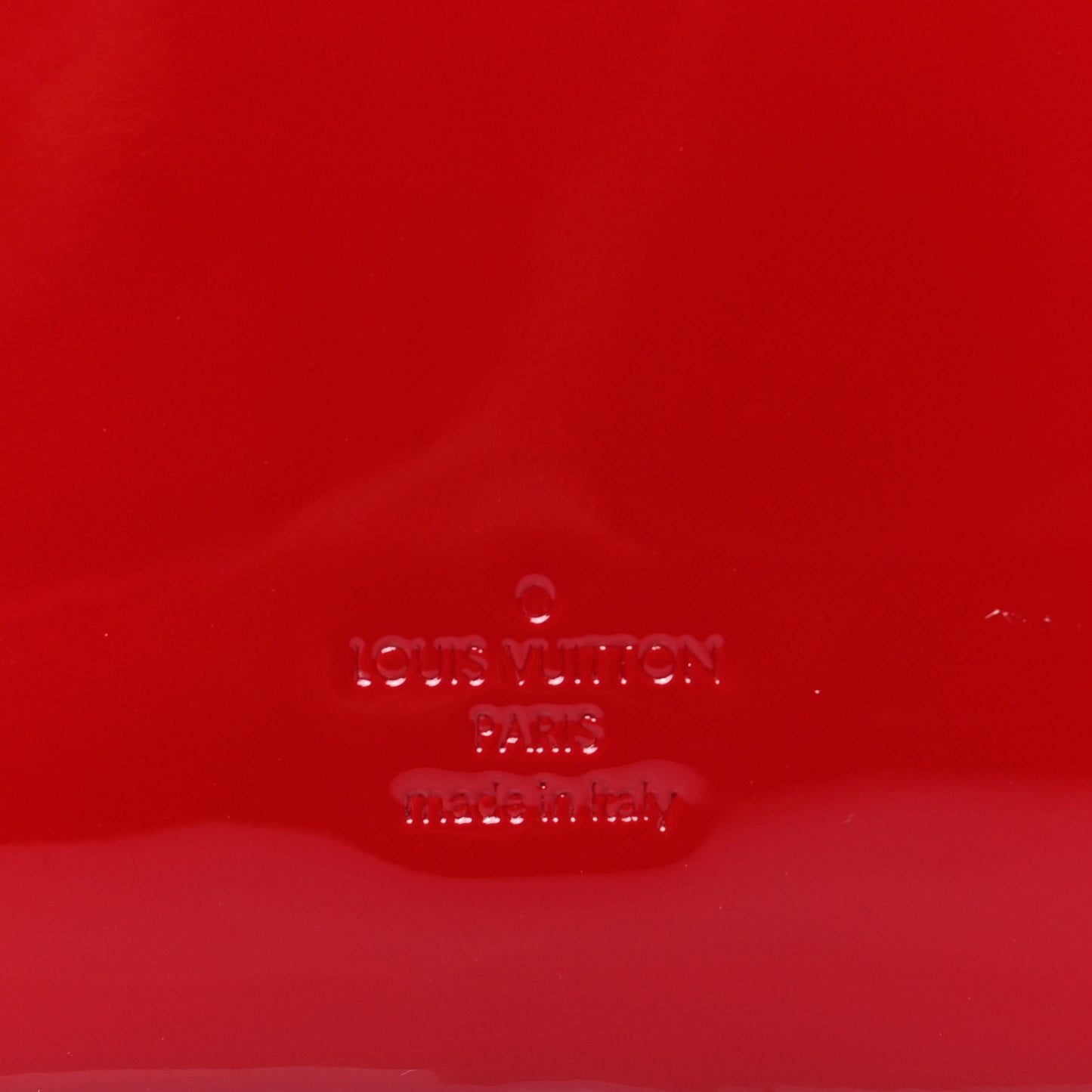 Patent Calfskin Monogram Cherrywood BB Scarlet