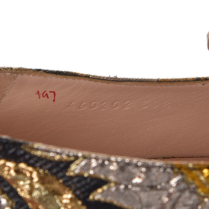 Gucci Brocade Floral Jacquard Dionysus Loafers 39.5 Black 8 of 8