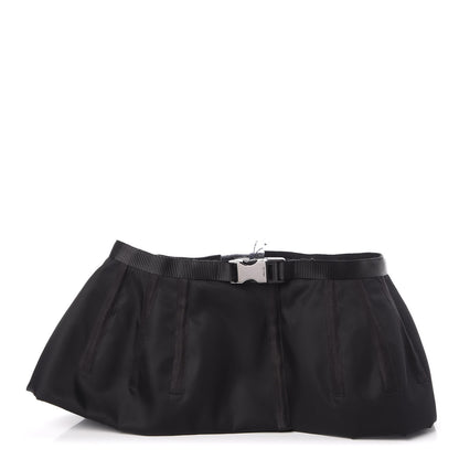 Prada Tessuto Nylon Peplum Belt Nero Black 1 of 13