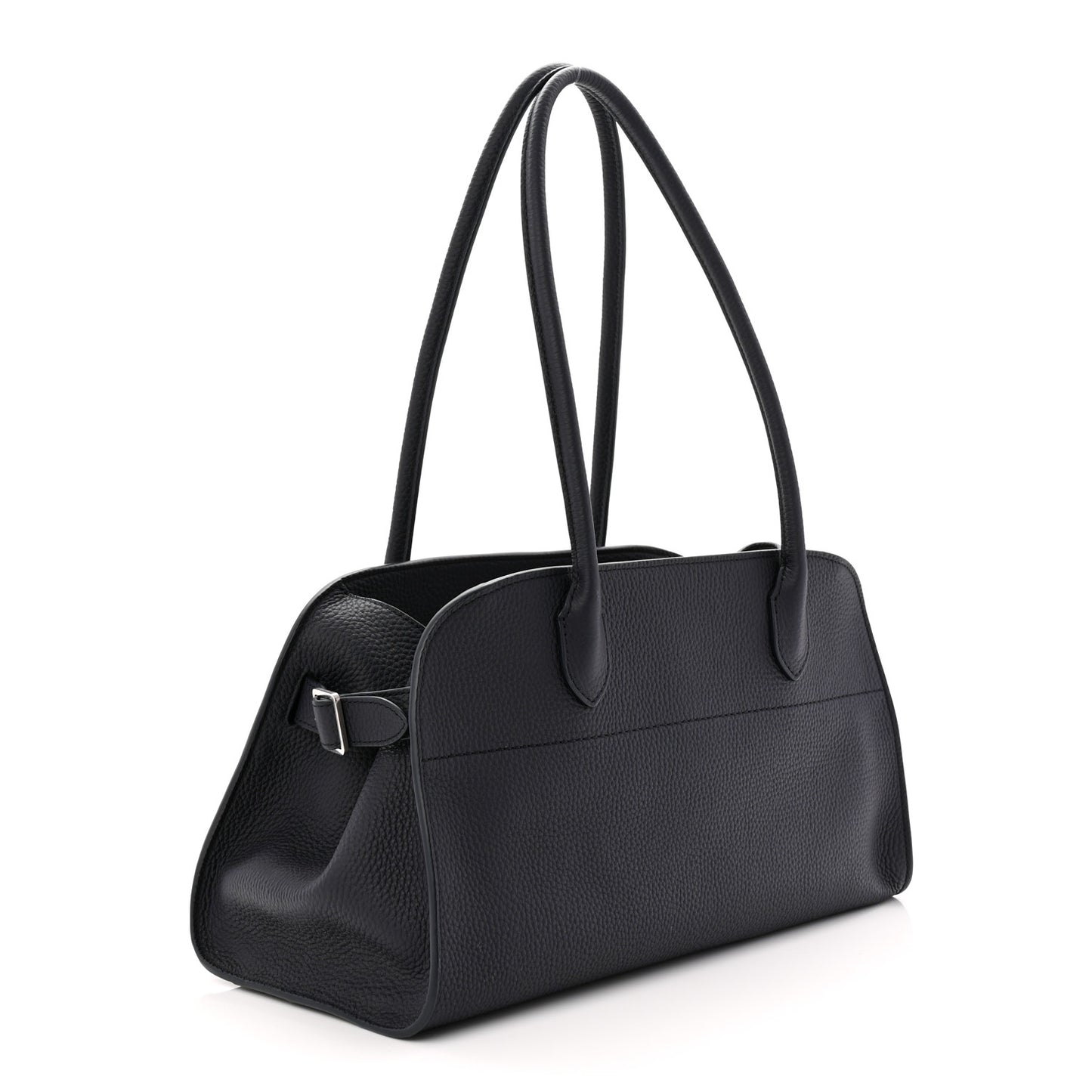 Grained Calfskin Margaux Shoulder 12 Dark Navy
