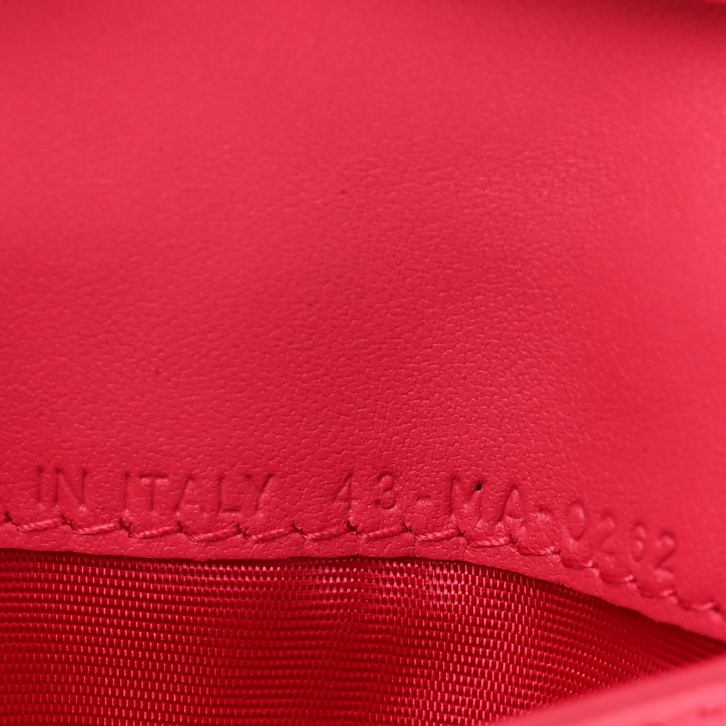 Lambskin Cannage Small Lady Dior Flap Card Holder Fuchsia