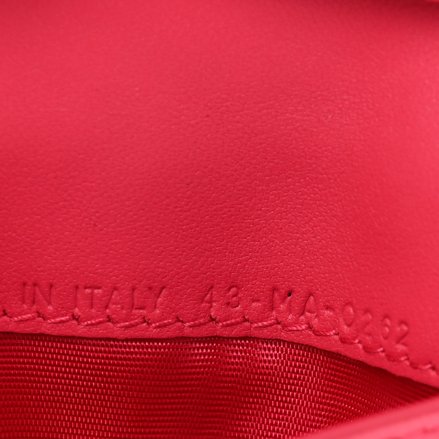 Christian Dior Lambskin Cannage Small Lady Dior Flap Card Holder Fuchsia 7 of 9