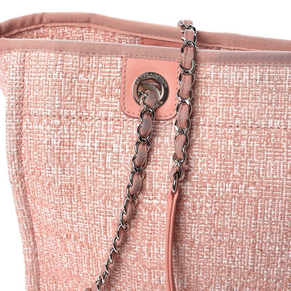 Chanel Canvas Deauville Small Tote Pink 9 of 14