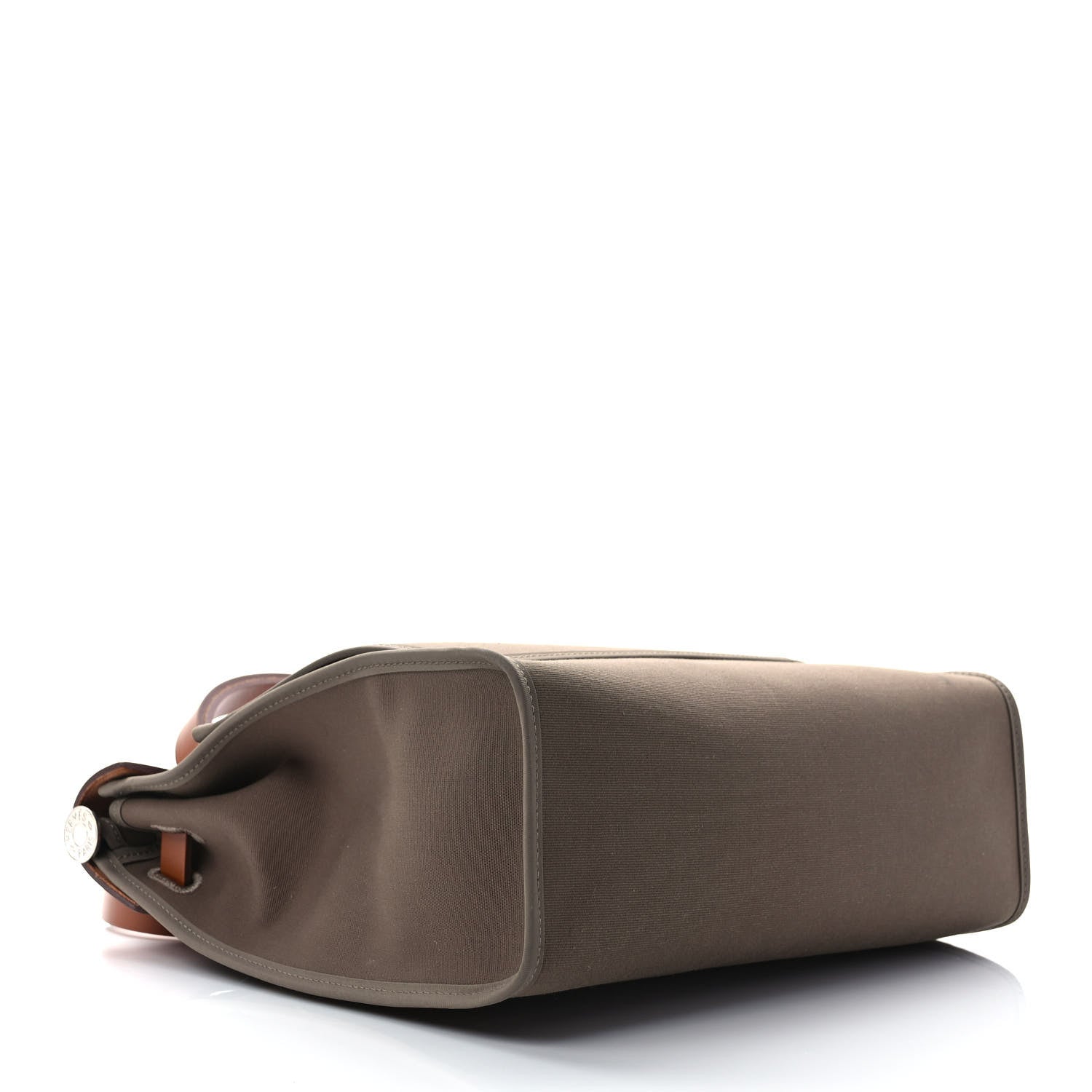 Hermes Vache Hunter Toile Herbag Zip 31 PM Etoupe Dune Fauve 4 of 9