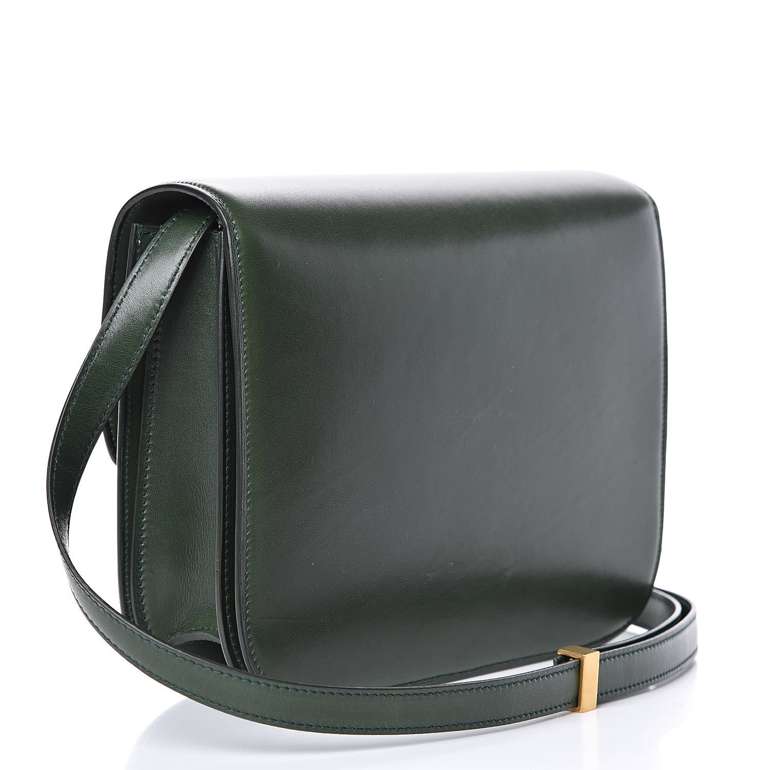 Celine Box Calfskin Medium Classic Box Flap Bag Dark Green 3 of 12