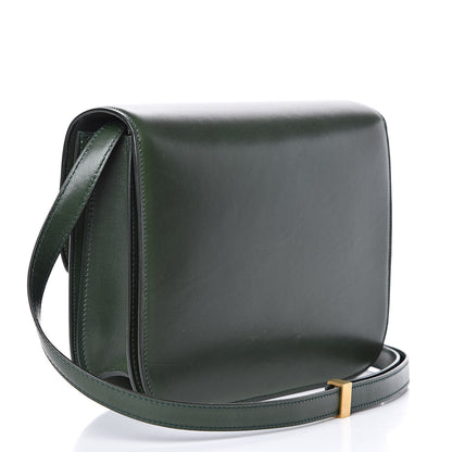 Celine Box Calfskin Medium Classic Box Flap Bag Dark Green 3 of 12