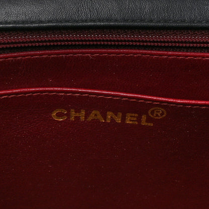 Chanel Lambskin Quilted XL Jumbo Single Flap Black 6 of 13