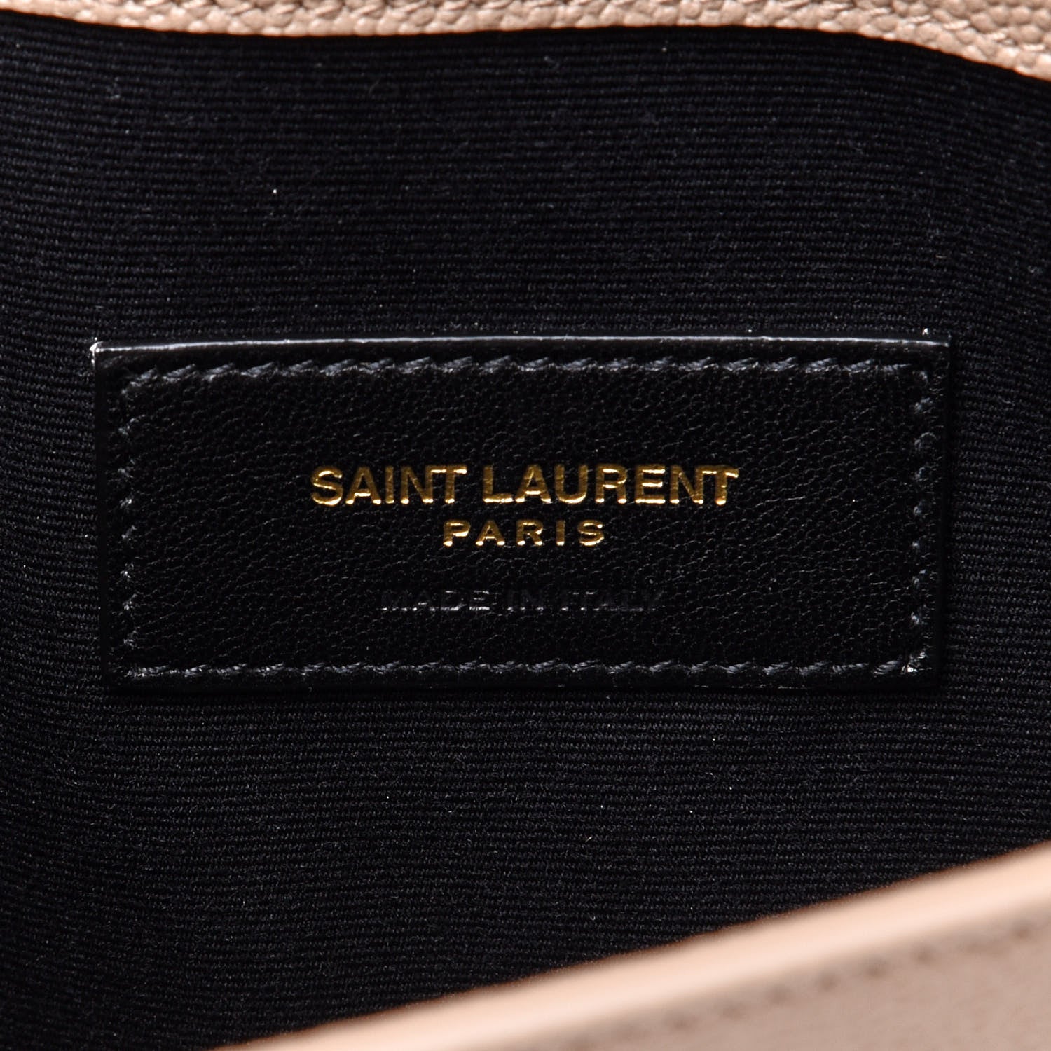 Saint Laurent Grain De Poudre Uptown Pouch Dark Beige 6 of 9