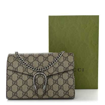 Gucci GG Supreme Monogram Mini Dionysus Chain Wallet Beige Taupe 10 of 10