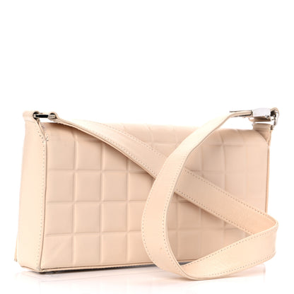 Chanel Lambskin Quilted CC Chocolate Bar Flap Beige 3 of 13