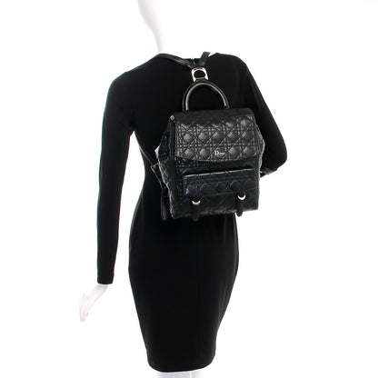 Christian Dior Lambskin Cannage Large Stardust Backpack Black 2 of 8
