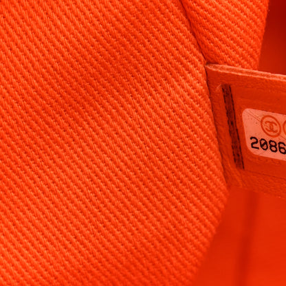 Chanel Canvas Medium Deauville Tote Orange 7 of 10