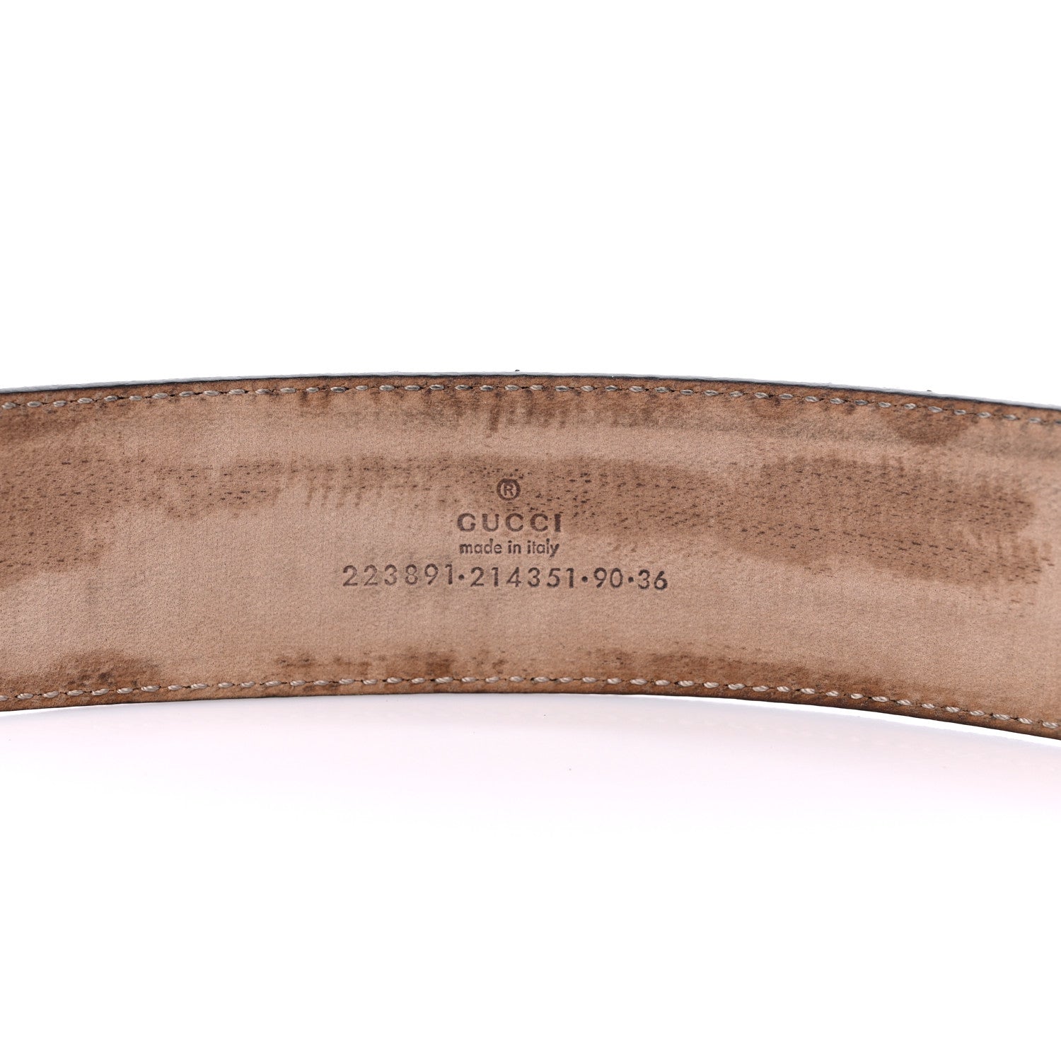 Gucci Imprime Monogram Interlocking G Belt 90 36 Black 3 of 8