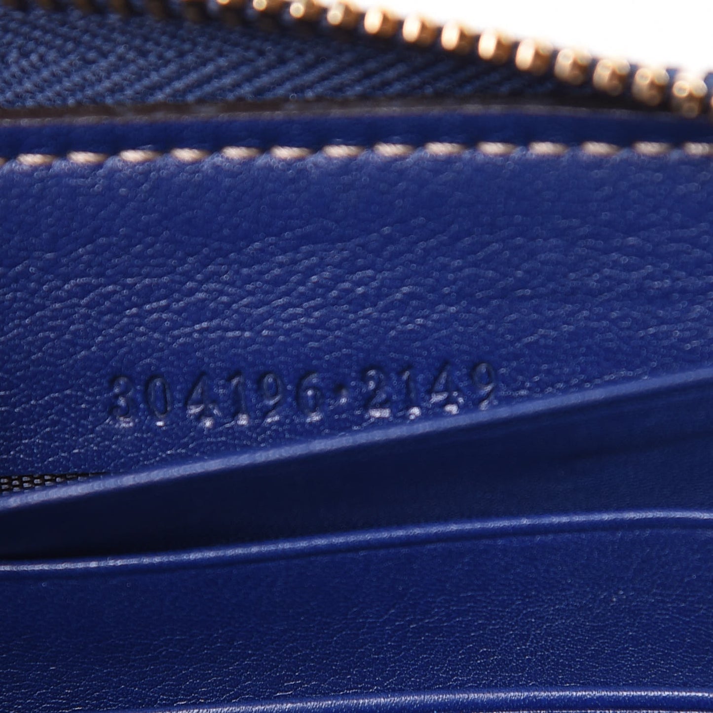 GG Plus Monogram USA Flag Zip Around Wallet Blue