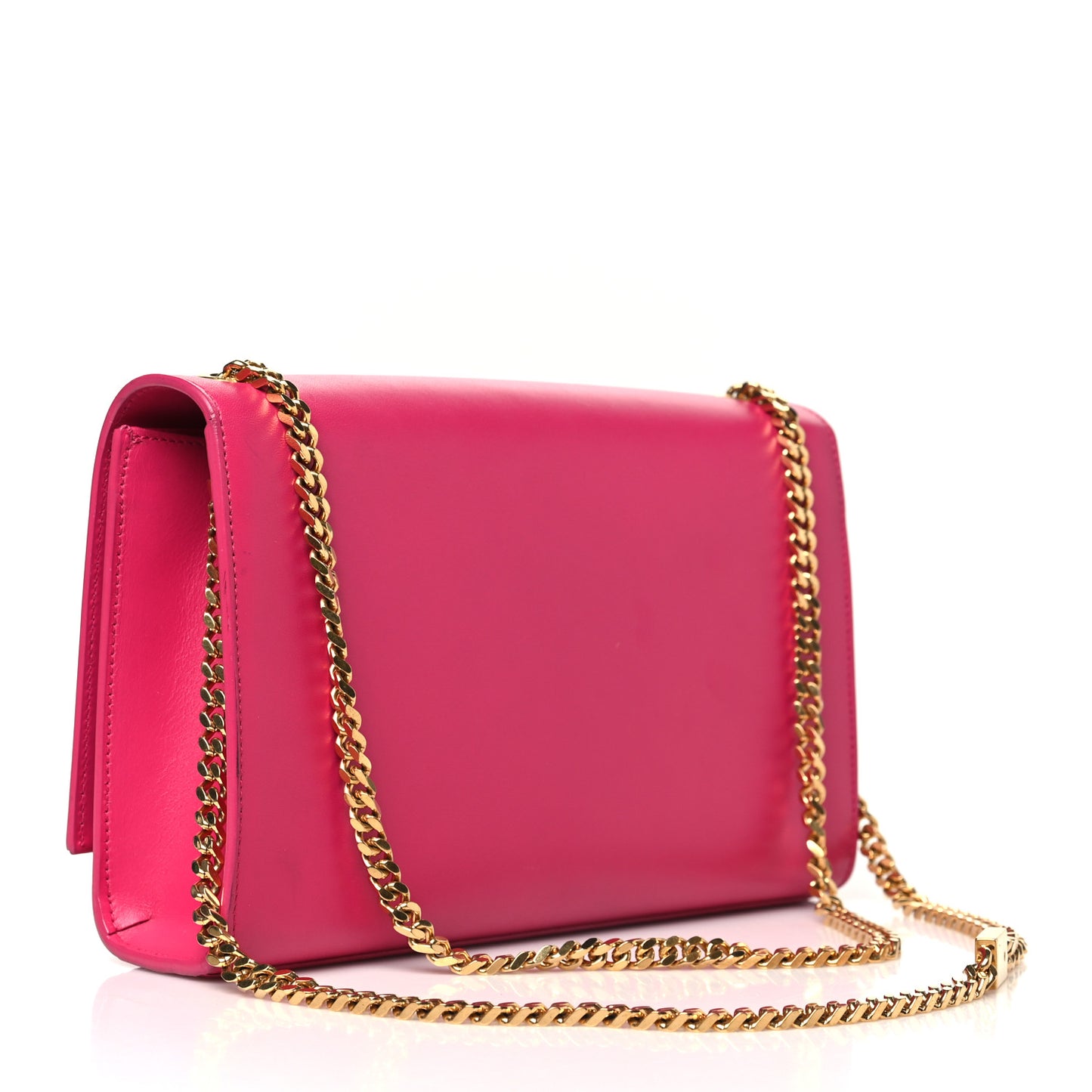 Smooth Calfskin Medium Classic Monogram Kate Tassel Satchel Fuchsia