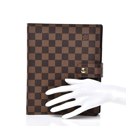 Louis Vuitton Damier Ebene Large Ring Agenda Cover 2 of 9