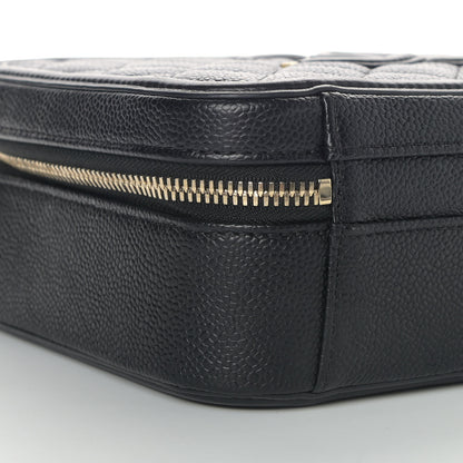 Chanel Caviar Quilted Medium CC Filigree Vanity Case Black 8 of 9