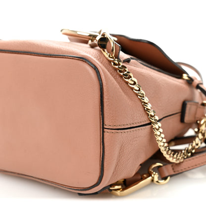 Chloe Suede Calfskin Small Faye Backpack Nougat 10 of 13