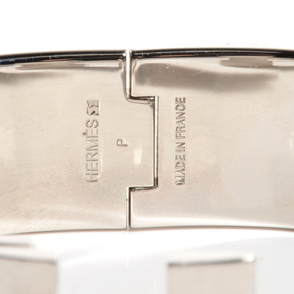 Hermes Enamel Wide Clic Clac H Bracelet GM Black 5 of 5