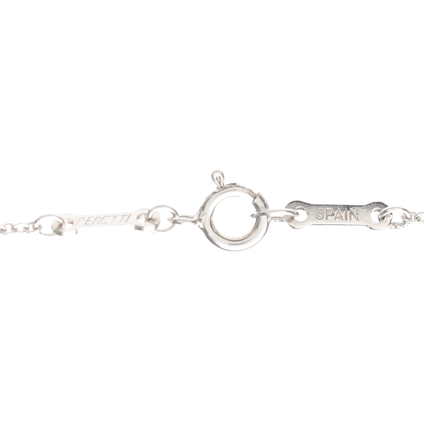 Sterling Silver 27mm Elsa Peretti Open Heart Pendant Necklace