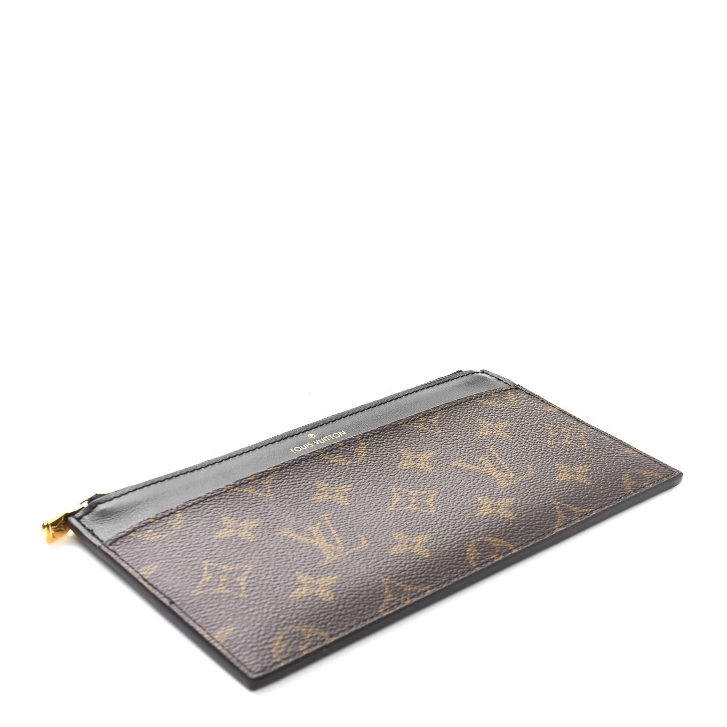 Monogram Slim Purse Black