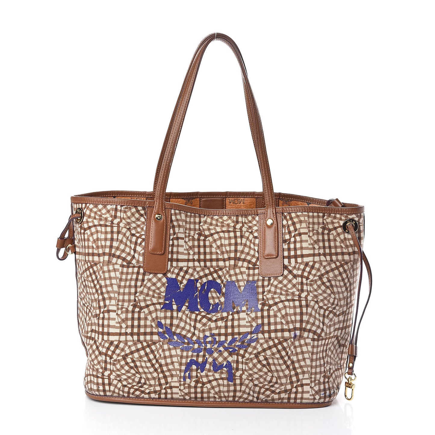 Visetos Medium Liz Reversible Shopper Tote Cognac