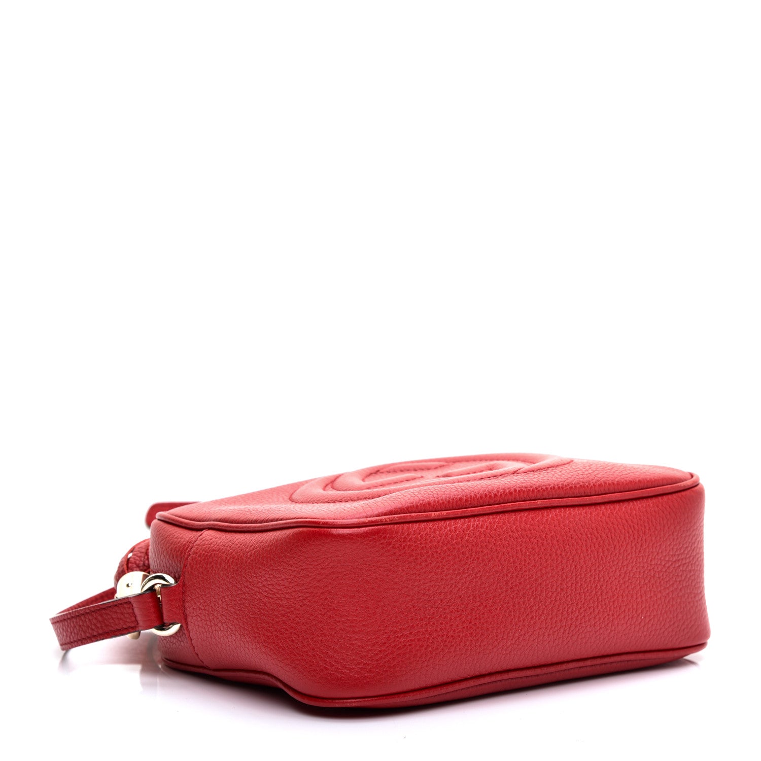 Gucci Pebbled Calfskin Small Soho Disco Bag Tabasco Red 4 of 11