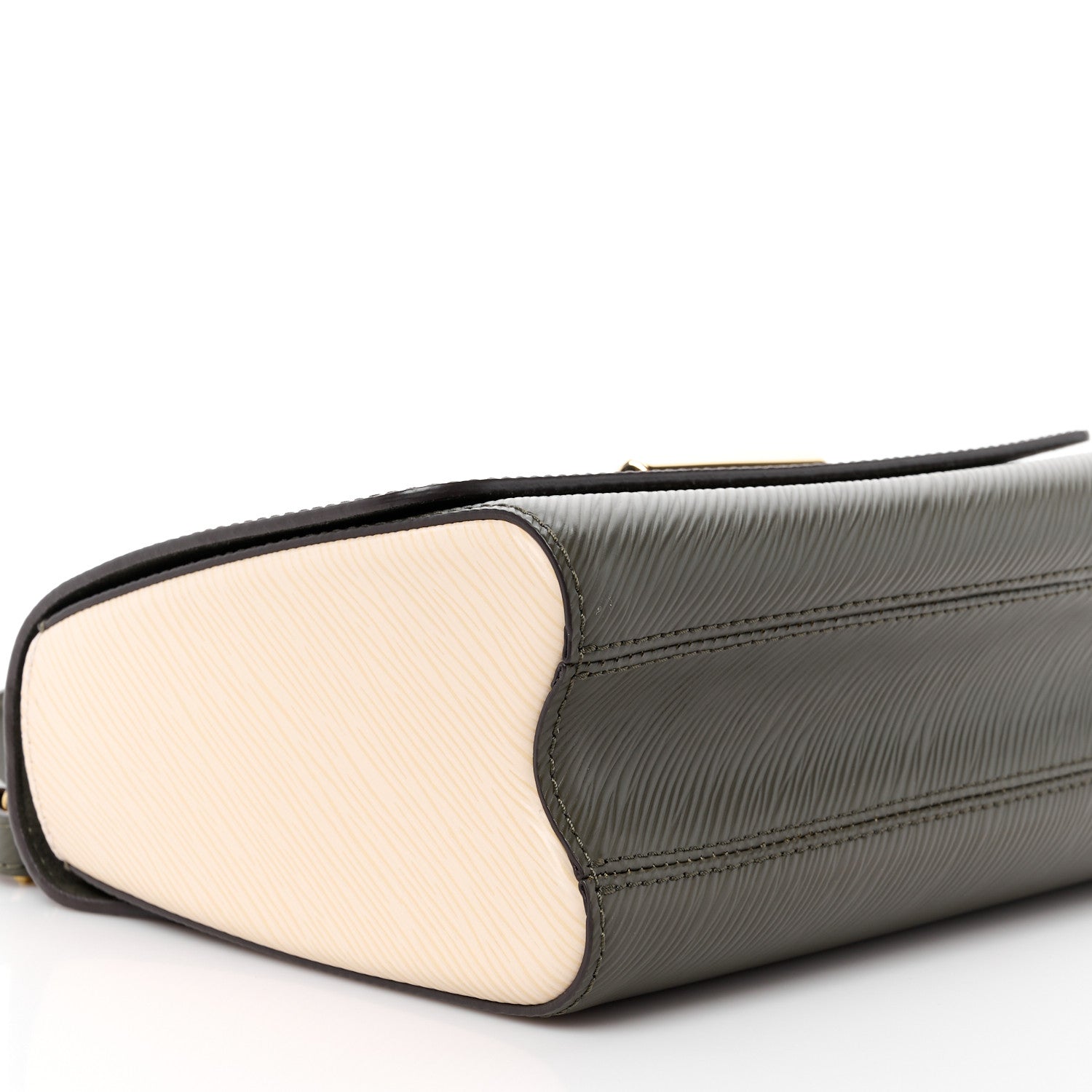 Louis Vuitton Epi Twist Shoulder Bag MM Kaki Creme 10 of 12