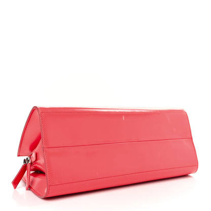 Prada Spazzolato Architectural Line Horizontal Bag Corallo 4 of 10