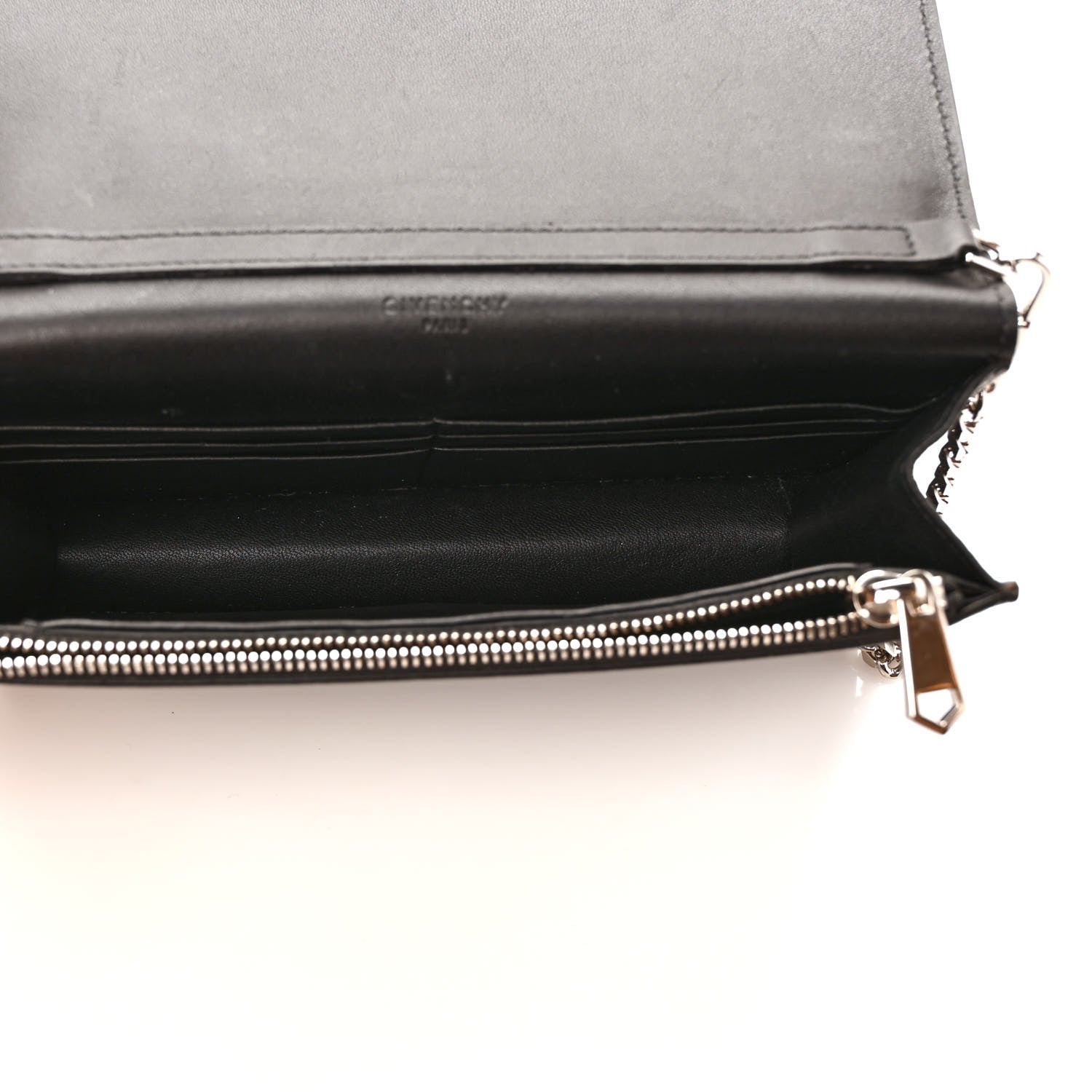 Givenchy Sugar Goatskin Pandora Chain Wallet Black 5 of 9