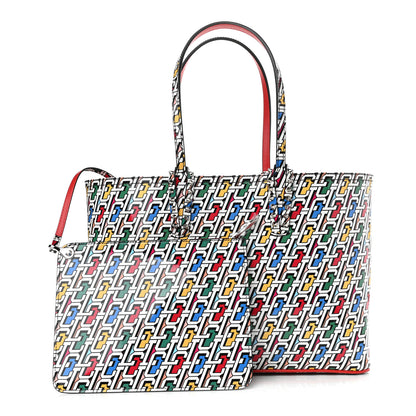Christian Louboutin Patent Calfskin Small East West Cabata Tote Multicolor 3 of 9