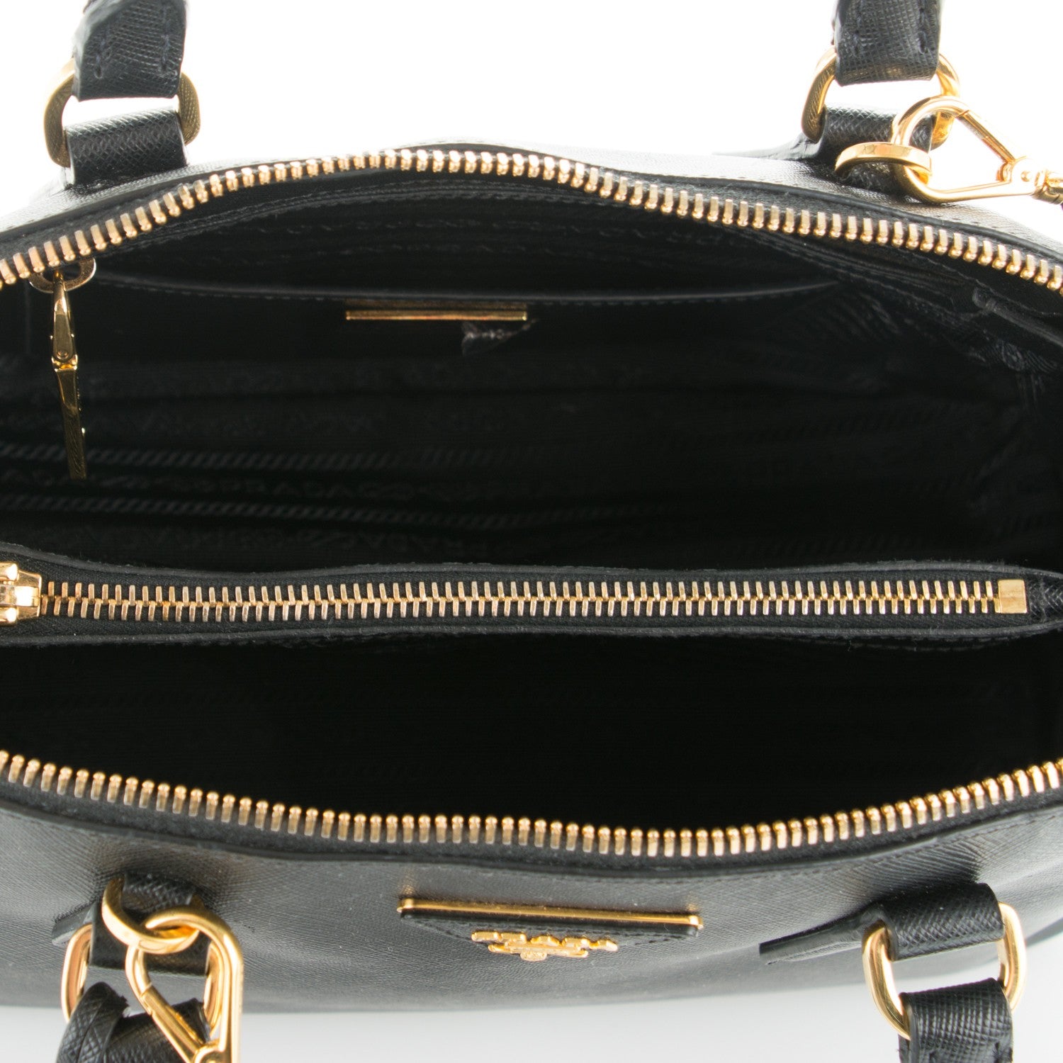 Prada Saffiano Lux Medium Promenade Tote Black 5 of 8