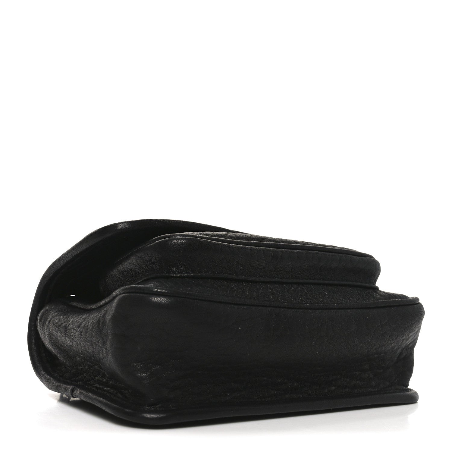 Saint Laurent Grained Lambskin Monogram Mini Niki Chain Satchel Black 4 of 10