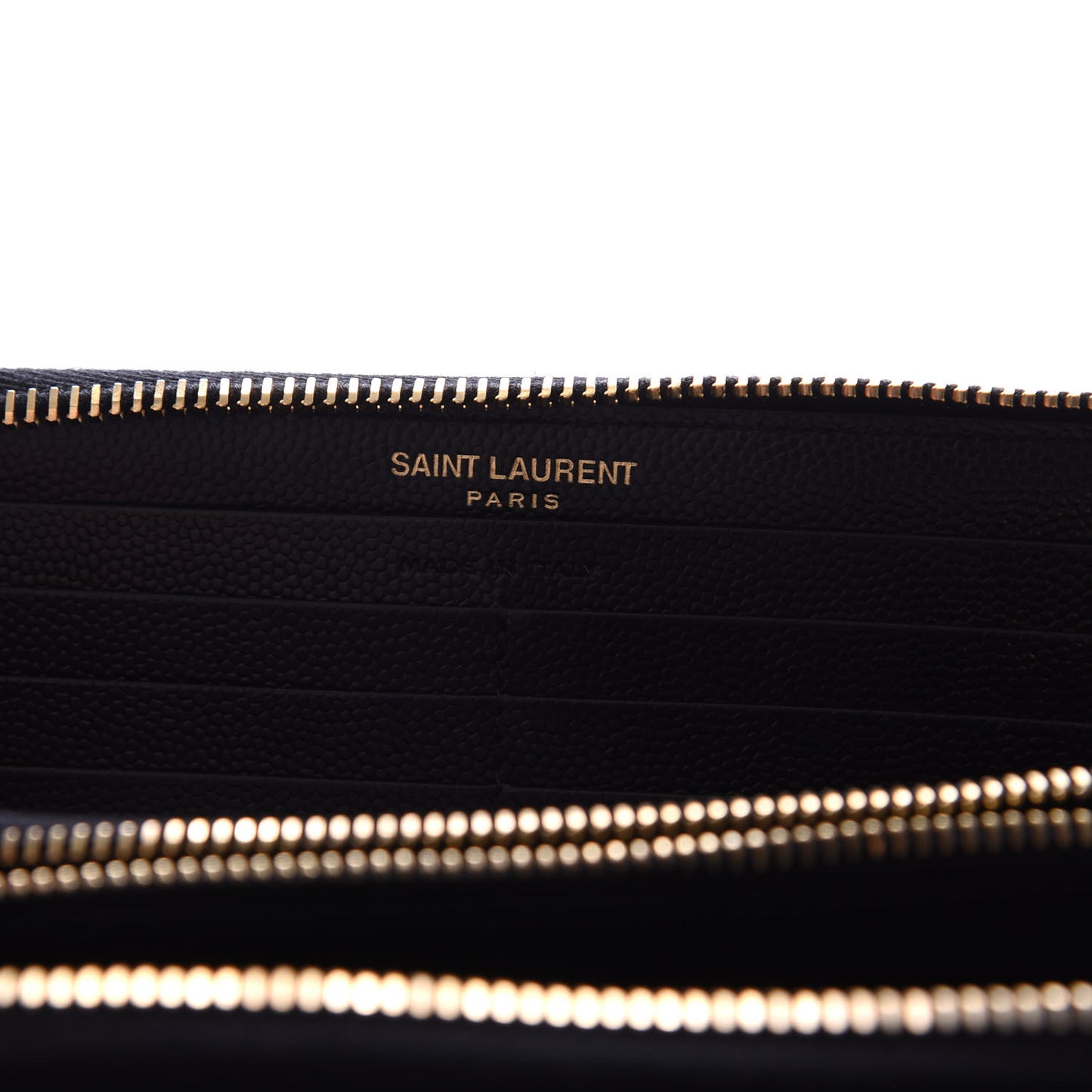 Grain De Poudre Matelasse Chevron Monogram Zip Around Wallet Black