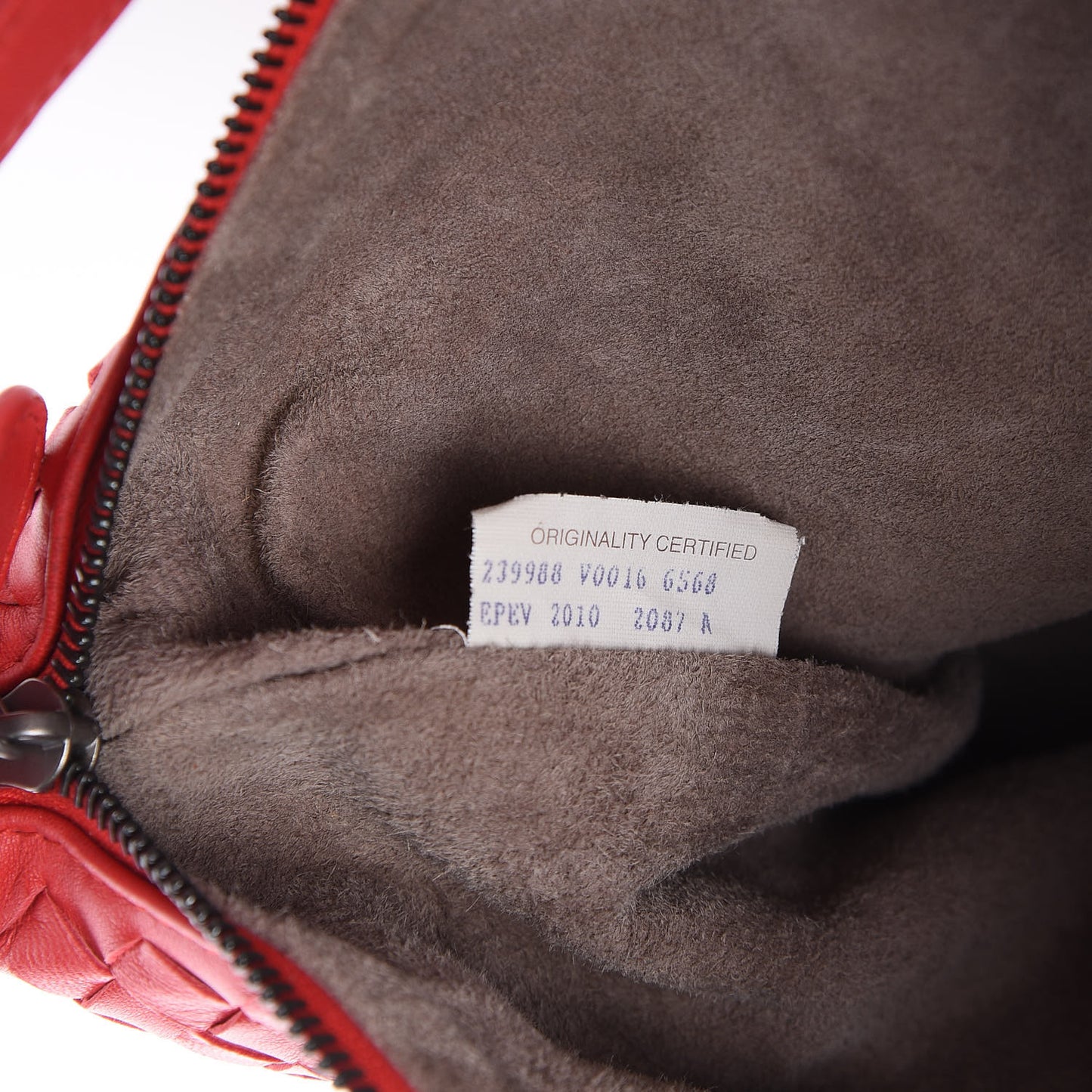 Nappa Intrecciato Small Shoulder Bag New Red