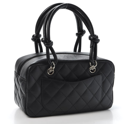 Chanel Calfskin Quilted Small Cambon Bowler Black 2 of 10