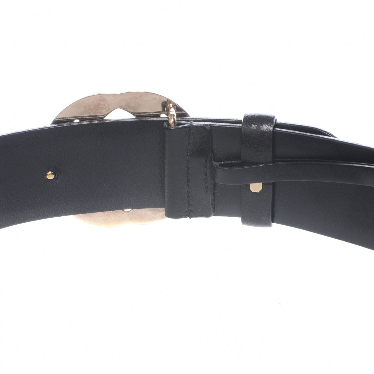 Leather GG Belt 70 28 Black