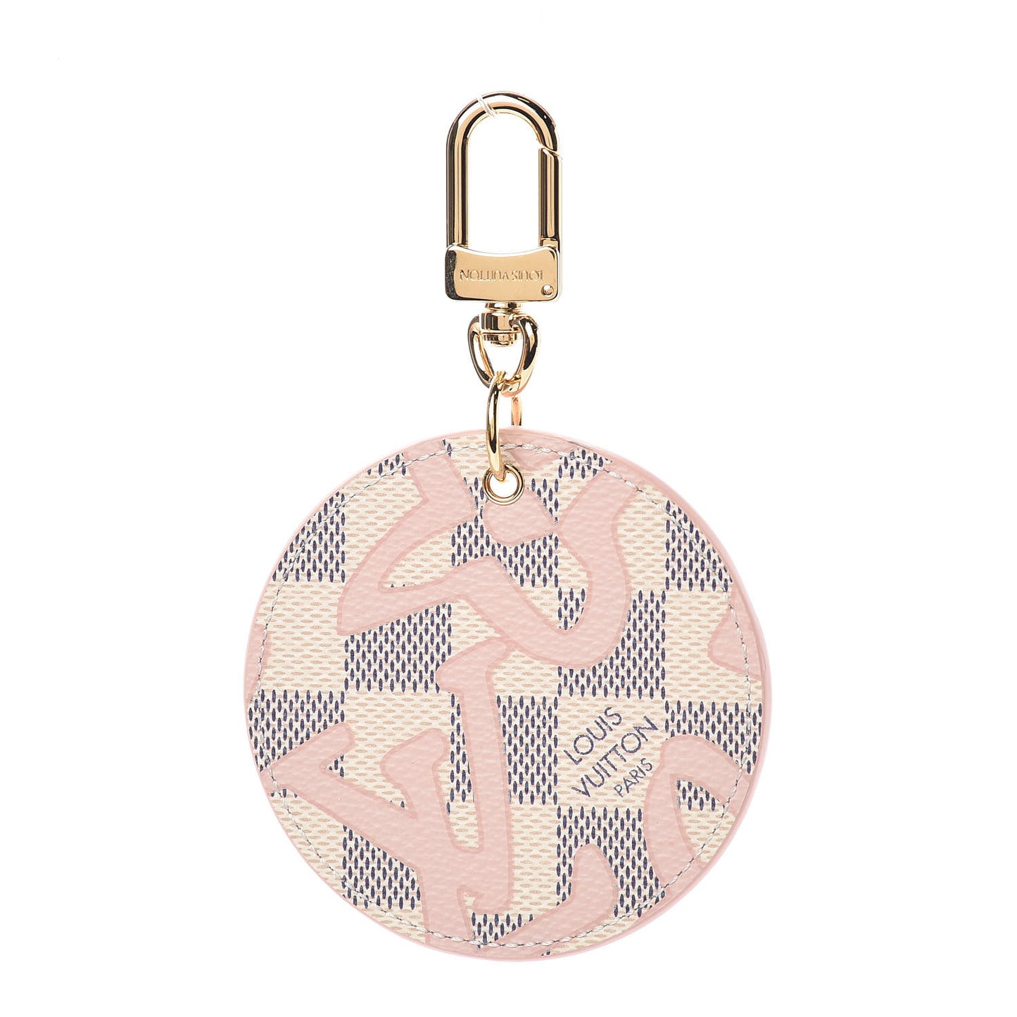 Damier Azur Tahitienne Bag Charm Key Ring