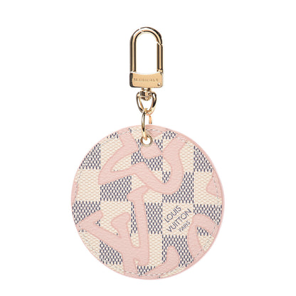 Louis Vuitton Damier Azur Tahitienne Bag Charm Key Ring 1 of 3