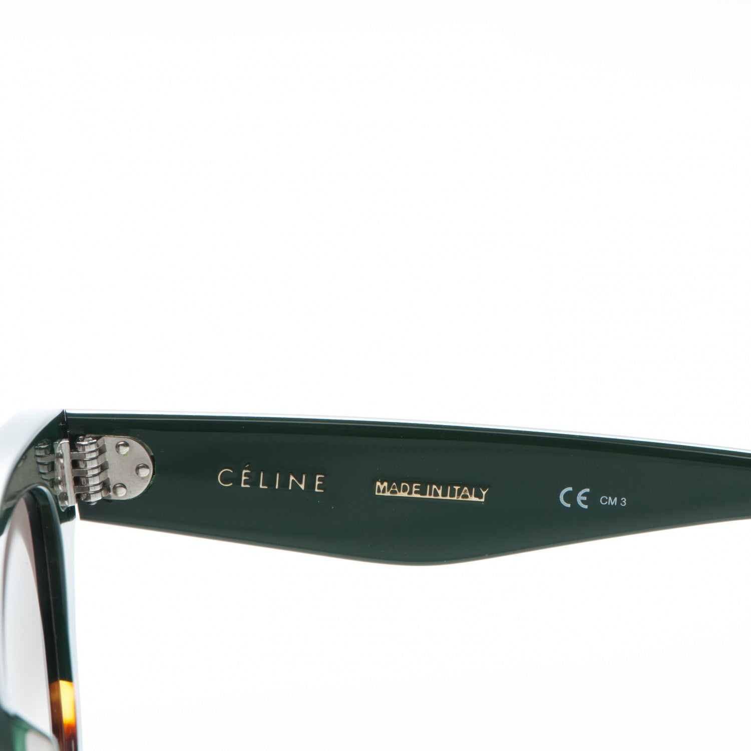 Celine Acetate Catherine Sunglasses CL41089/S Forest Green Havana 4 of 5