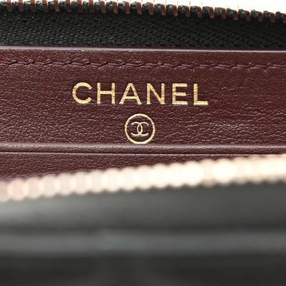 Chanel Caviar Quilted Medium Zip Around Wallet Black 6 of 9