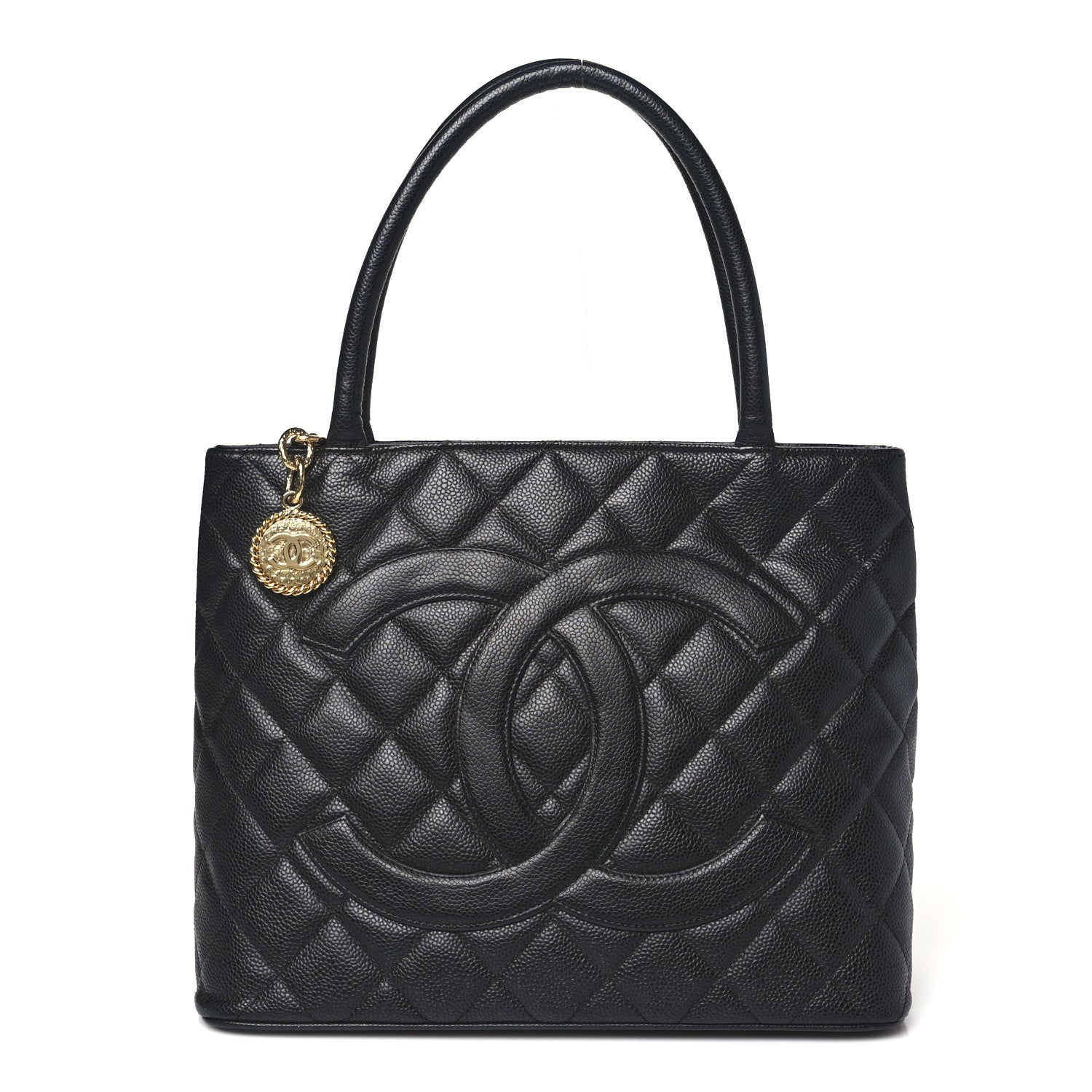 Chanel Caviar Quilted Medallion Tote Black 1 of 10
