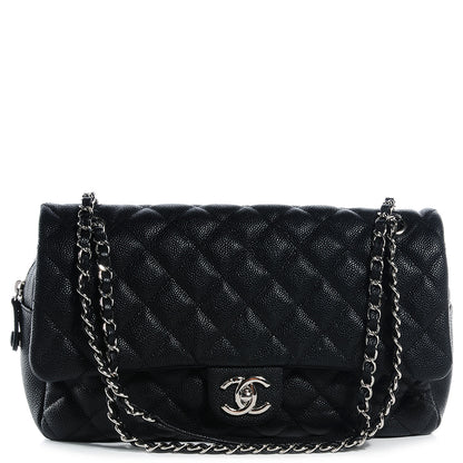 Chanel Caviar Jumbo Easy Flap Black 1 of 7