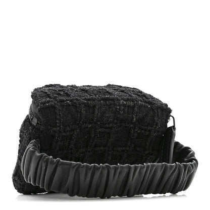 Chanel Tweed Lambskin Quilted Arm Coin Purse Black 3 of 10