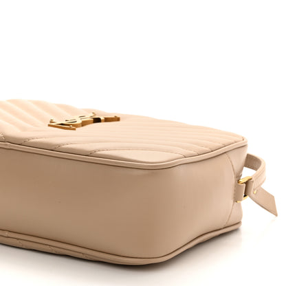 Saint Laurent Calfskin Matelasse Monogram Lou Camera Bag Dark Beige 9 of 10