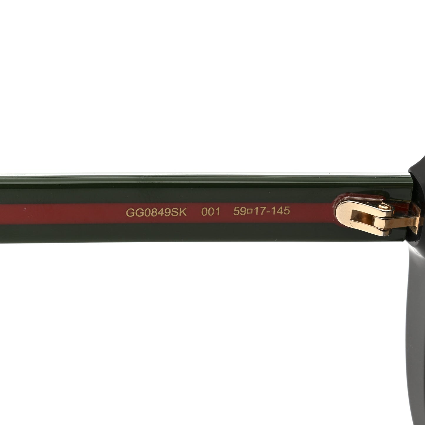 Acetate Round Eye GG Web Sunglasses GG0849SK Black Red Green