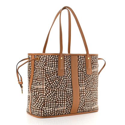MCM Visetos Medium Liz Reversible Shopper Tote Cognac 10 of 14