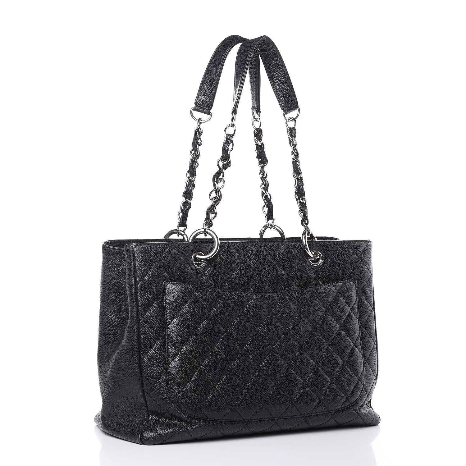 Chanel Caviar Quilted Grand Shopping Tote GST Black 3 of 26
